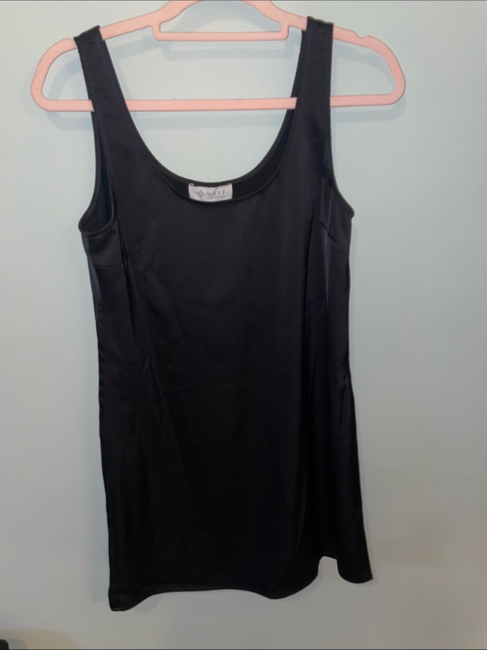 Wayf Strapless Black Dress